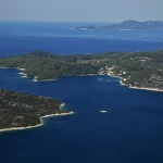Luftaufnahme der Elaphiti-Inseln in der Nähe von Dubrovnik