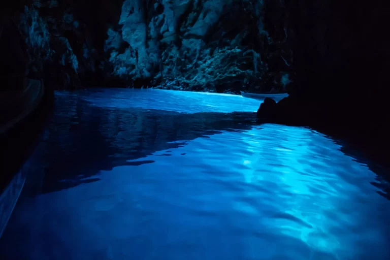 Blue cave Croatia photography from a boat