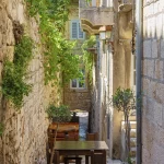 Korcula - The one ailse of the old town.
