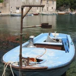 Die Elaphiteninsel Šipan liegt in der Adria, nicht weit von der antiken Stadt Dubrovnik entfernt.
