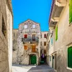 Traditional architecture Vis Dalmatia. / Scenic view at old traditional architecture in Dalmatia region, Island Vis.