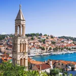 View of the Hvar town, Hvar island, Dalmatia, Croatia